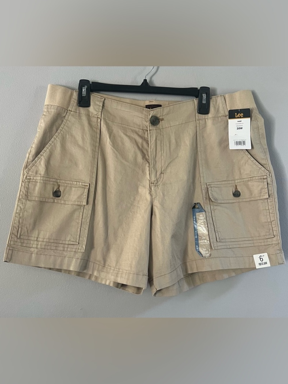 Lee Macrame 16W Beige Shorts